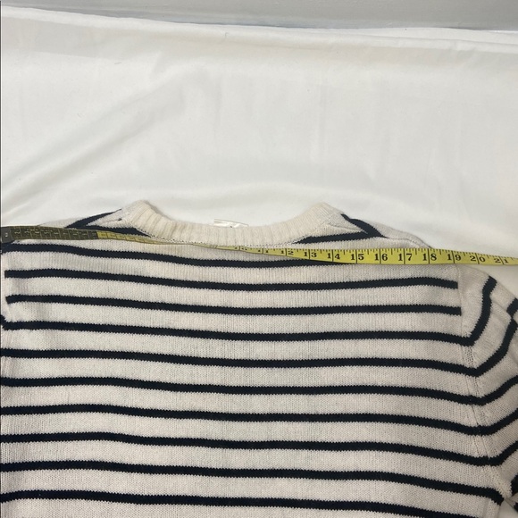 Peanuts Snoopy Cream and Black,Long Sleeve Striped Sweater.Size-Large. - Picture 4 of 12